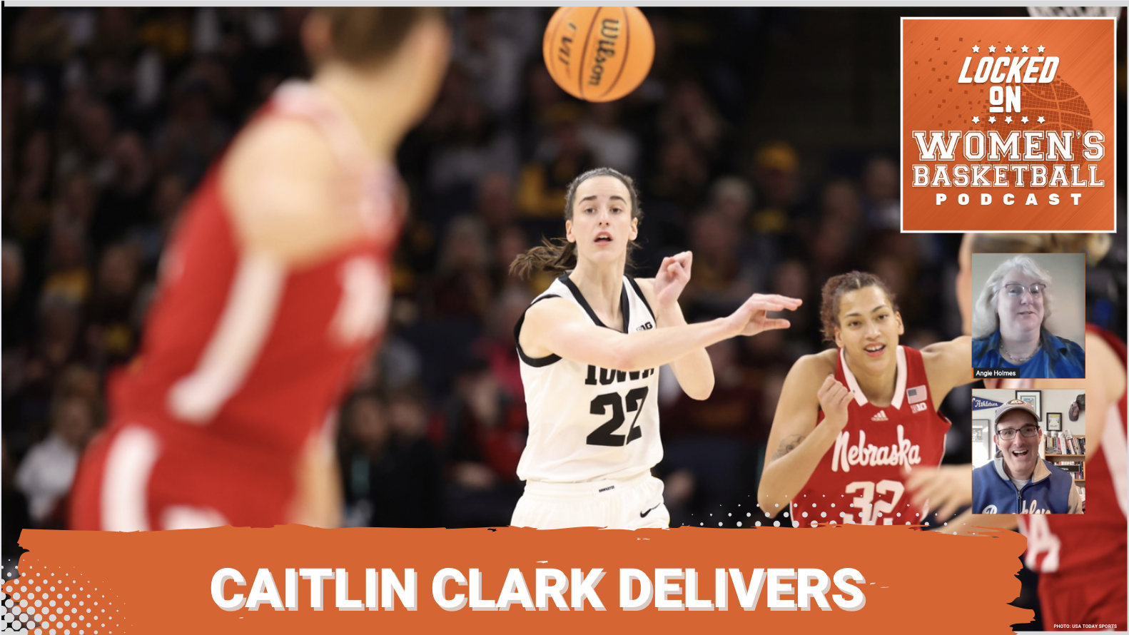 Caitlin Clark watches the direction of her shot during the Big Ten Tournament Final